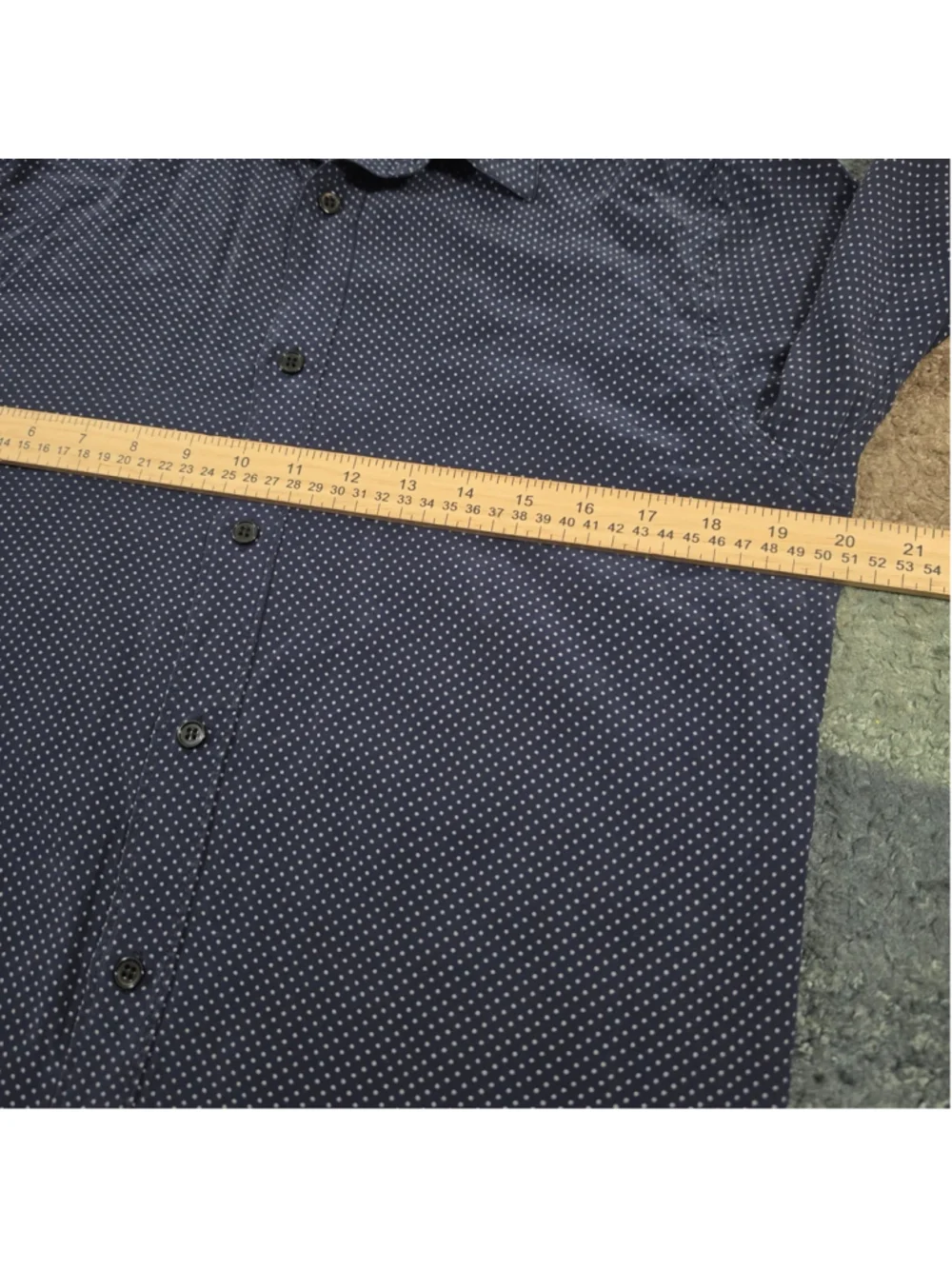 Saint Laurent Paris 100% Silk Polka Dot Dress Shirt Mens 39 15.5